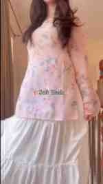 Fairy Kurtis For Beach - Soft Blus - Image 3