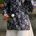 "Arla" Floral Top with Flowy White Palazzo W24