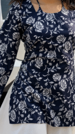 "Arla" Floral Top with Flowy White Palazzo W24 - Image 7