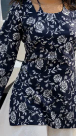 “Arla” Floral Top with Flowy White Palazzo W24 - women dress online bd