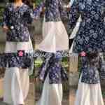 "Arla" Floral Top with Flowy White Palazzo W24 - Image 8