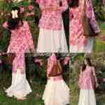 "Lia" Floral Top with Flowy White Palazzo W23 - Image 7
