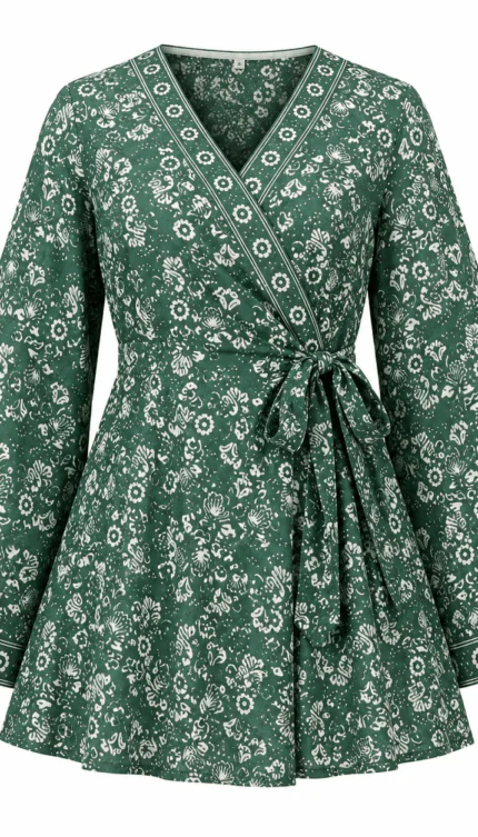Ema Floral Only Top women kurti – front view