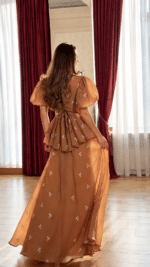 Cinnamon Bloom Party Gown - Image 2