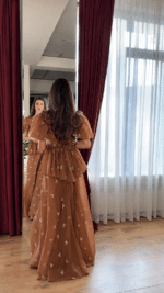 Cinnamon Bloom Party Gown - Image 5
