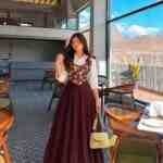 Cocoa Blossom women gown – front view